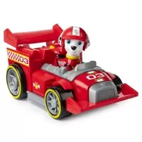 Masina de curse cu sunete si motor pull-back Marshall Patrula Catelusilor