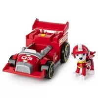 Masina de curse cu sunete si motor pull-back Marshall Patrula Catelusilor