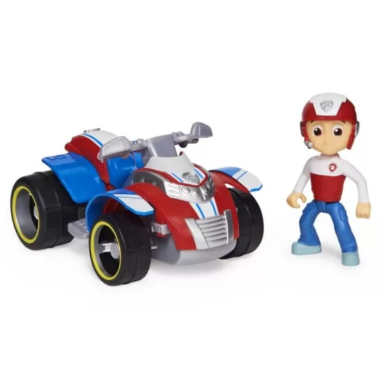 Masinuta ATV cu figurina Ryder Patrula Catelusilor Masinuta ATV cu figurina Ryder Patrula Catelusilor