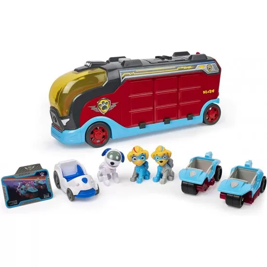 Set Patrula Catelusilor Mighy Cruiser - Camionul cu 3 catelusi gemeni si 3 masinute Set Patrula Catelusilor Mighy Cruiser - Camionul cu 3 catelusi gemeni si 3 masinute