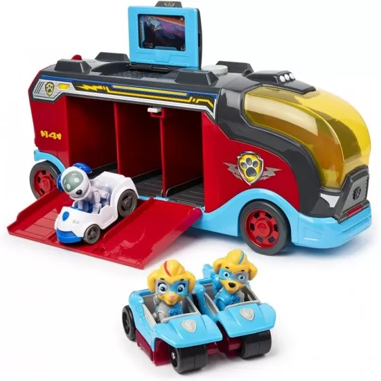 Set Patrula Catelusilor Mighy Cruiser - Camionul cu 3 catelusi gemeni si 3 masinute Set Patrula Catelusilor Mighy Cruiser - Camionul cu 3 catelusi gemeni si 3 masinute