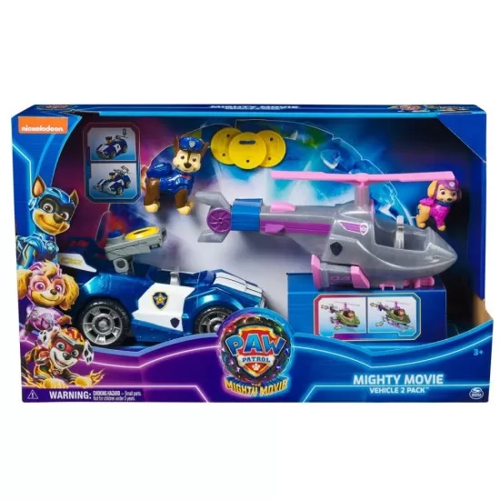 Set 2 vehicule Patrula Catelusilor Mighty Movie Set 2 vehicule Patrula Catelusilor Mighty Movie