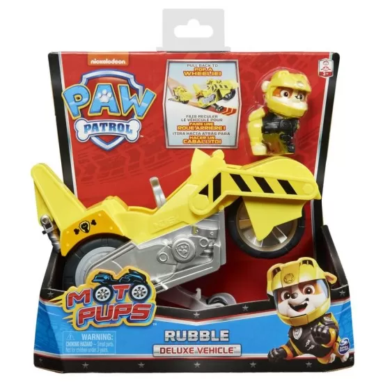 Motocicleta Deluxe Moto Pups Rubble Patrula Catelusilor Motocicleta Deluxe Moto Pups Rubble Patrula Catelusilor