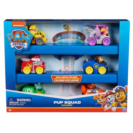 Set de joaca 6 vehicule de baza Patrula Catelusilor Pup Squad Racers Set de joaca 6 vehicule de baza Patrula Catelusilor Pup Squad Racers