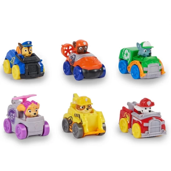 Set de joaca 6 vehicule de baza Patrula Catelusilor Pup Squad Racers Set de joaca 6 vehicule de baza Patrula Catelusilor Pup Squad Racers