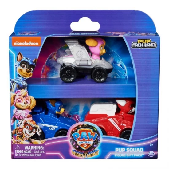 Set 3 masinute Patrula Catelusilor Pup Squad 