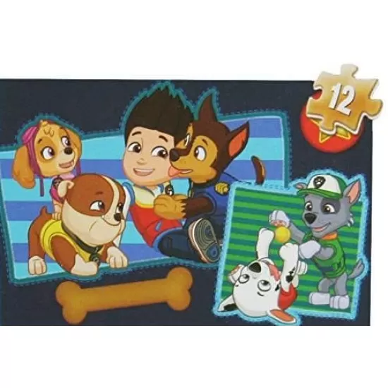 Set puzzle 4 in 1 din lemn 12/16/20/24 piese Patrula Catelusilor Set puzzle 4 in 1 din lemn 12/16/20/24 piese Patrula Catelusilor