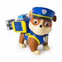 Figurina Rubble in uniforma de politie Patrula Catelusilor 