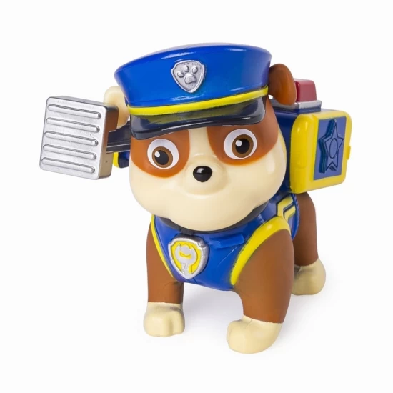 Figurina Rubble in uniforma de politie Patrula Catelusilor 