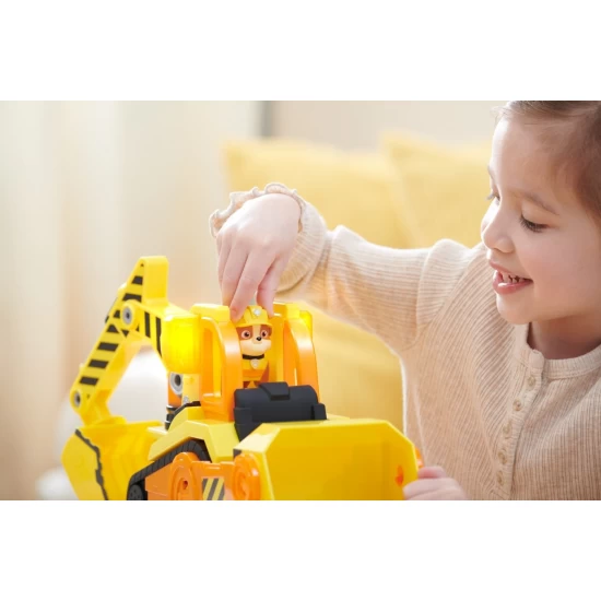 Buldozer cu sunete si lumini Rubble Patrula Catelusilor Buldozer cu sunete si lumini Rubble Patrula Catelusilor