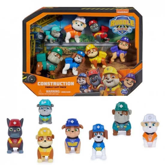 Set figurine Patrula Catelusilor Rubble si echipa pachet cadou Set figurine Patrula Catelusilor Rubble si echipa pachet cadou