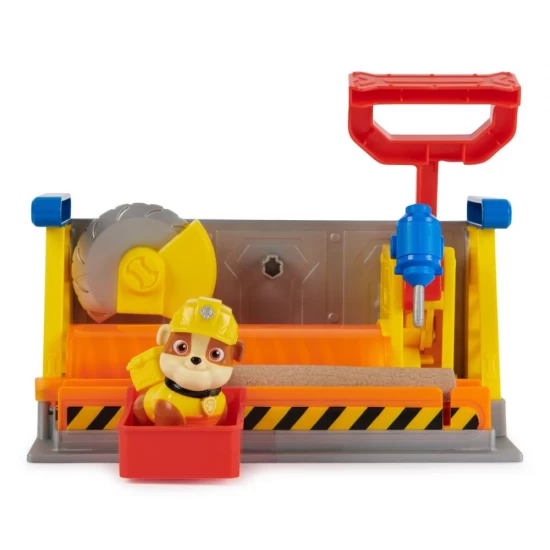 Set de joaca santier Patrula Catelusilor Rubble cu nisip kinetic Set de joaca santier Patrula Catelusilor Rubble cu nisip kinetic