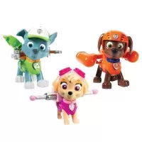 Set 3 figurine eroi Patrula Catelusilor - Rocky, Zuma si Skye
