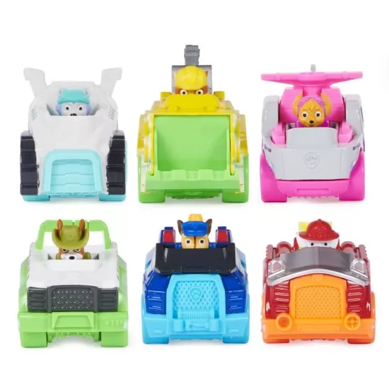 Set 6 masinute metalice Patrula Catelusilor Neon scara 1:55 Set 6 masinute metalice Patrula Catelusilor Neon scara 1:55