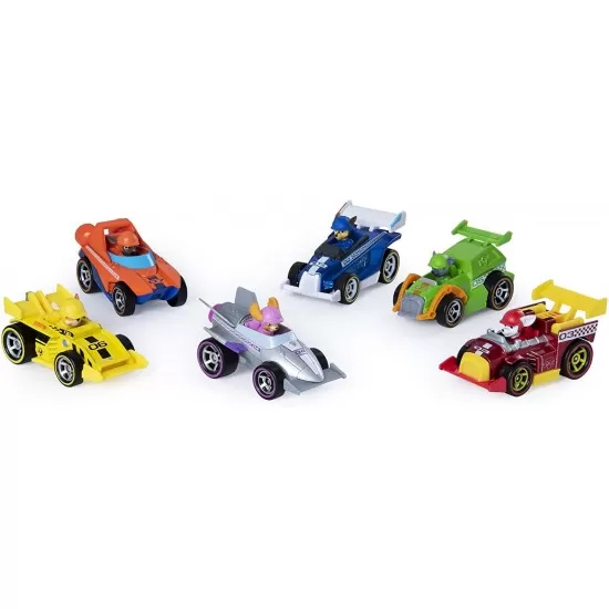 Set 6 masinute metalice Ready Race Patrula Catelusilor Set 6 masinute metalice Ready Race Patrula Catelusilor