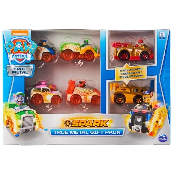 Set 6 masinute metalice Spark Edition Patrula Catelusilor Set 6 masinute metalice Spark Edition Patrula Catelusilor