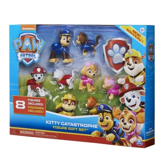 Set 8 figurine Patrula Catelusilor seria Pisicutele Nazdravane Set 8 figurine Patrula Catelusilor seria Pisicutele Nazdravane