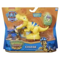 Set figurine catelus Chase si dinozaur T-Rex Patrula Catelusilor 
