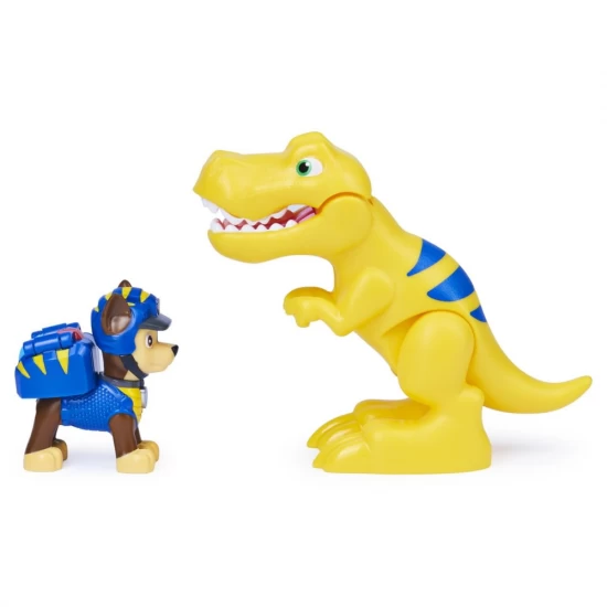 Set figurine catelus Chase si dinozaur T-Rex Patrula Catelusilor 