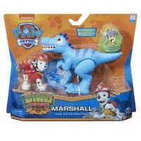 Set figurina catelus Marshall si dinozaur Velociptor Patrula Catelusilor 