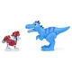 Set figurina catelus Marshall si dinozaur Velociptor Patrula Catelusilor 