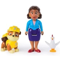 Set figurine eroi de salvare Rubble si Mayor Goodway Patrula Catelusilor