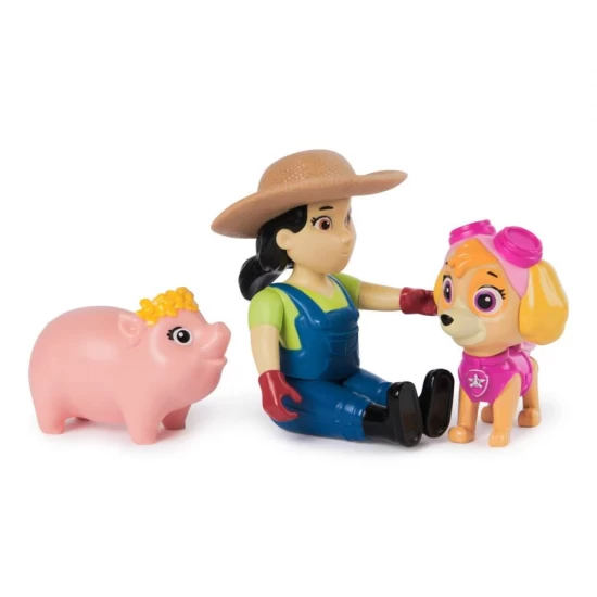 Set figurine eroi de salvare Skye si Farmer Yumi Patrula Catelusilor Set figurine eroi de salvare Skye si Farmer Yumi Patrula Catelusilor