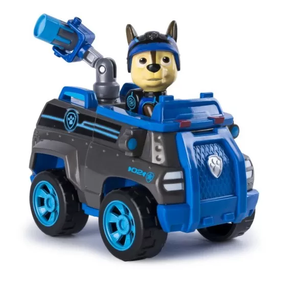 Set masina de politie cu figurina Chase Patrula Catelusilor Set masina de politie cu figurina Chase Patrula Catelusilor