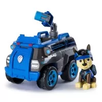Set masina de politie cu figurina Chase Patrula Catelusilor