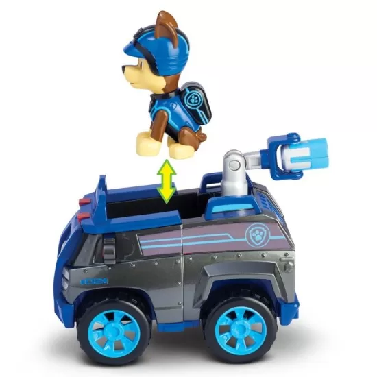 Set masina de politie cu figurina Chase Patrula Catelusilor Set masina de politie cu figurina Chase Patrula Catelusilor