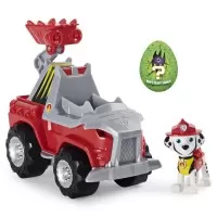 Set vehicul cu catelus Marshall si figurina dino surpriza Patrula Catelusilor 