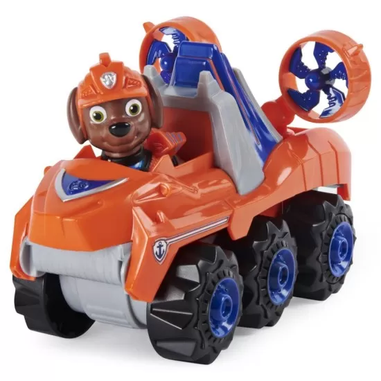 Set vehicul cu catelus Zuma si figurina Dino surpriza Patrula Catelusilor Set vehicul cu catelus Zuma si figurina Dino surpriza Patrula Catelusilor