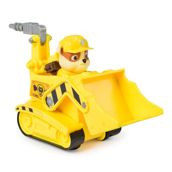Set vehicul de baza buldozer si figurina Rubble Patrula Catelusilor 