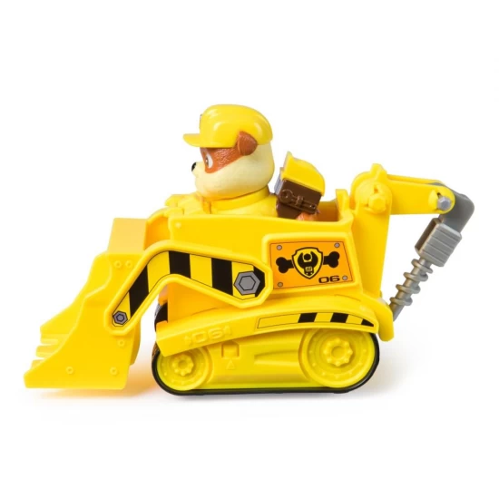 Set vehicul de baza buldozer si figurina Rubble Patrula Catelusilor 