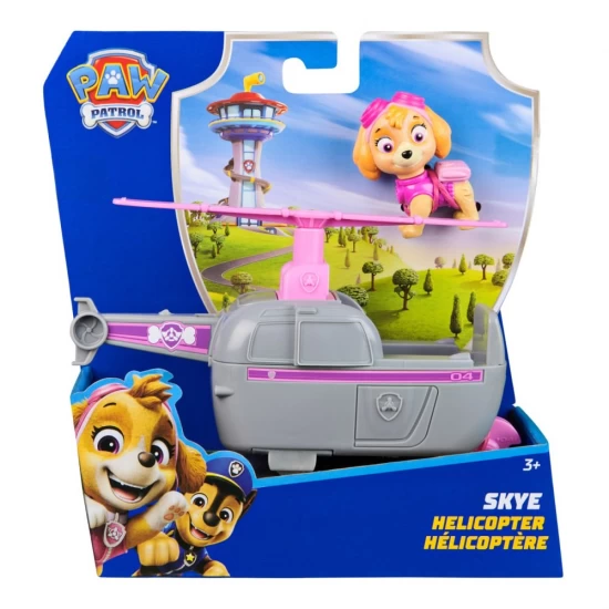 Set vehicul de baza elicopter si figurina Skye Patrula Catelusilor Set vehicul de baza elicopter si figurina Skye Patrula Catelusilor