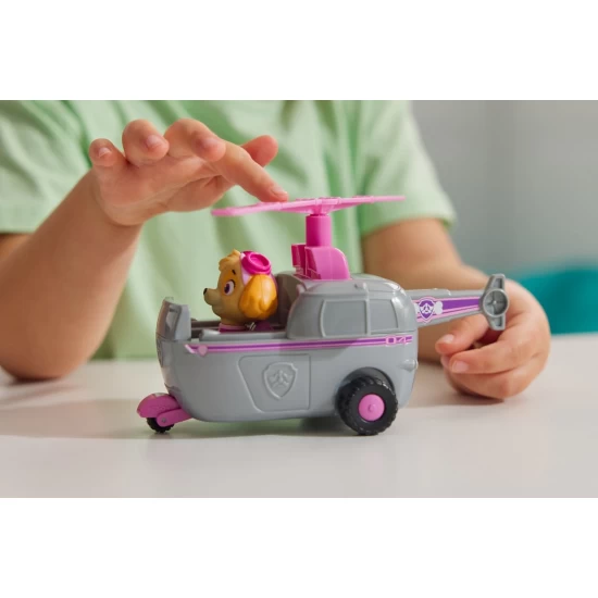 Set vehicul de baza elicopter si figurina Skye Patrula Catelusilor Set vehicul de baza elicopter si figurina Skye Patrula Catelusilor