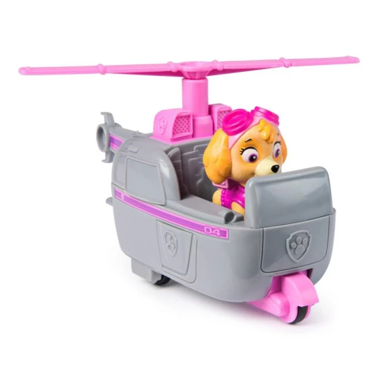 Set vehicul de baza elicopter si figurina Skye Patrula Catelusilor Set vehicul de baza elicopter si figurina Skye Patrula Catelusilor