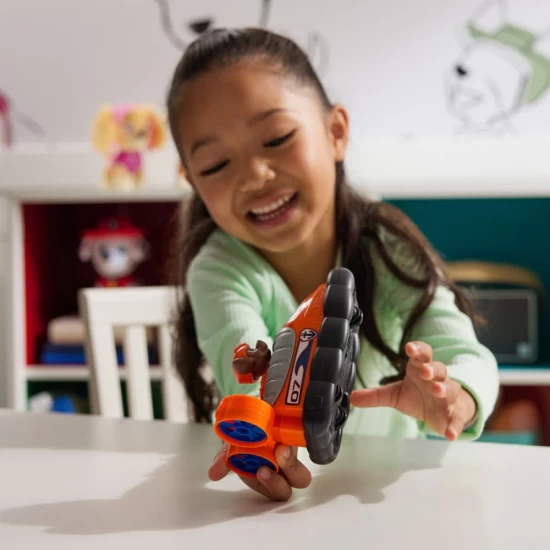 Set vehicul de baza hovercraft si figurina Zuma Patrula Catelusilor 