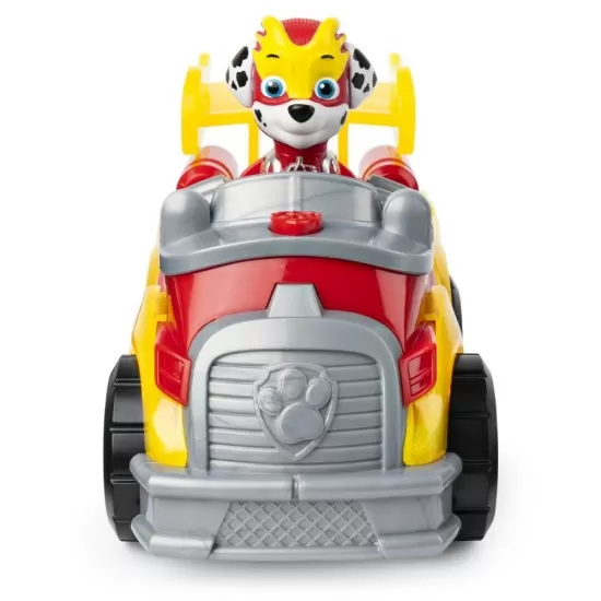 Set figurina Chase si masina de pompieri cu lumini si sunete Patrula Catelusilor 