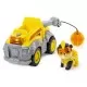 Set figurina Rubble si masina cu lumini si sunete Patrula Catelusilor Set figurina Rubble si masina cu lumini si sunete Patrula Catelusilor