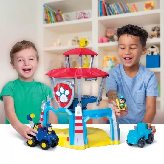 Turnul de control Dino cu vehicul si catelus exclusiv Rex Patrula Catelusilor Turnul de control Dino cu vehicul si catelus exclusiv Rex Patrula Catelusilor