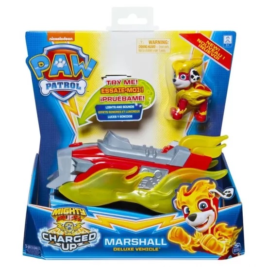 Vehicul cu figurina Marshall Patrula Catelusilor cu sunete si lumini Vehicul cu figurina Marshall Patrula Catelusilor cu sunete si lumini