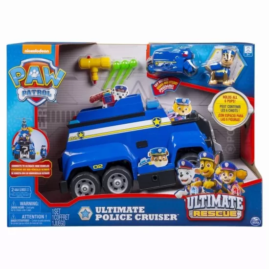 Set de joaca Patrula Catelusilor - Vehicul de politie Chase cu functiuni Set de joaca Patrula Catelusilor - Vehicul de politie Chase cu functiuni