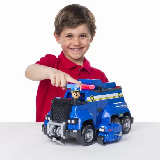 Set de joaca Patrula Catelusilor - Vehicul de politie Chase cu functiuni Set de joaca Patrula Catelusilor - Vehicul de politie Chase cu functiuni