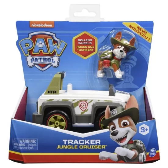Vehicul cu figurina catelus Tracker Patrula Catelusilor Vehicul cu figurina catelus Tracker Patrula Catelusilor
