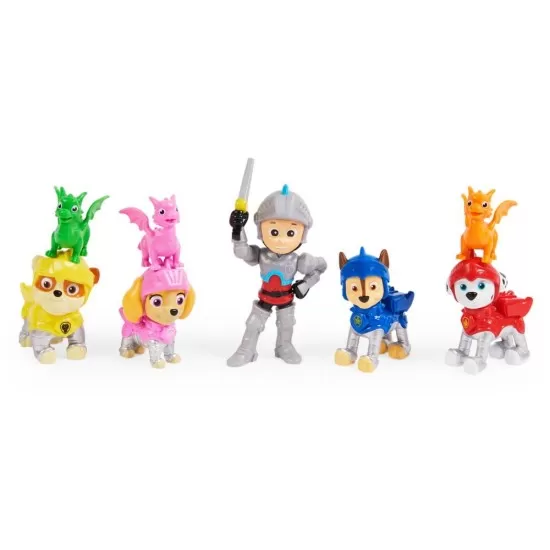 Set figurine cavalerii salvatori Patrula Catelusilor Set figurine cavalerii salvatori Patrula Catelusilor