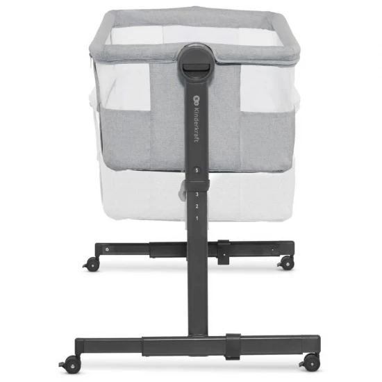 Patut Co-Sleeper Kinderkraft Neste Up 2 gri deschis Patut Co-Sleeper Kinderkraft Neste Up 2 gri deschis