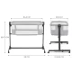 Patut Co-Sleeper Kinderkraft Neste Up 2 gri deschis Patut Co-Sleeper Kinderkraft Neste Up 2 gri deschis