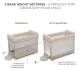 Patut de calatorie Kinderkraft Moon Dream Beige Patut de calatorie Kinderkraft Moon Dream Beige