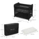 Patut de calatorie Kinderkraft Moon Dream Black Patut de calatorie Kinderkraft Moon Dream Black